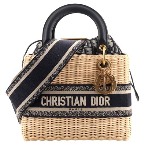 dior wicker bag white|christian Dior rattan bag.